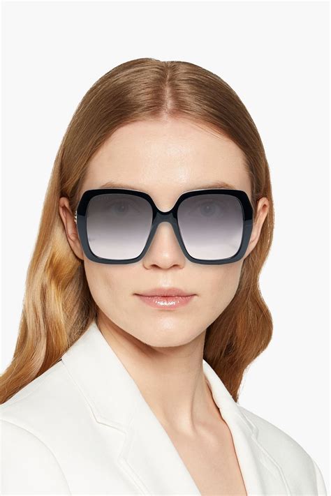 gucci square frame sunglasses|Gucci large square frame sunglasses.